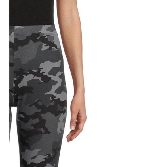 No Boundaries Junior's Print Ankle Leggings Grey camo pull up size XXXL (21) - Picture 4 of 4